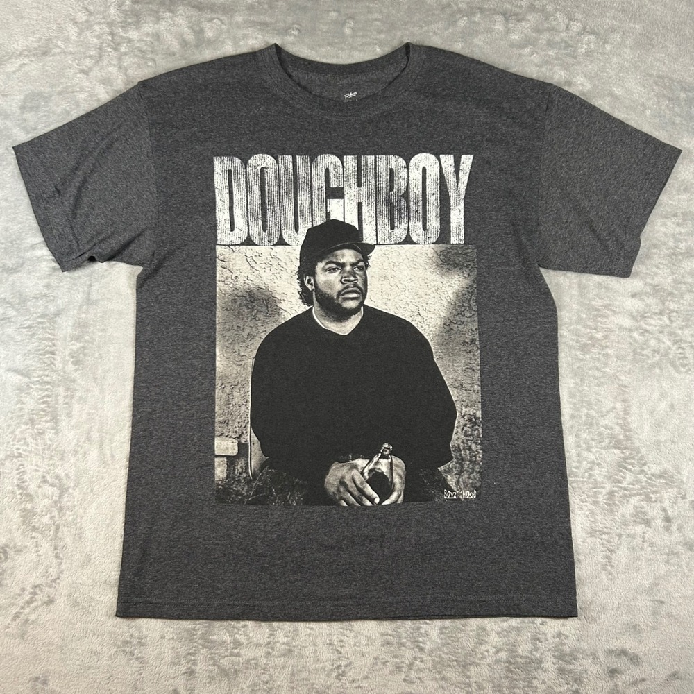 Boyz N The Hood Doughboy Ice Cube Graphic T-Shirt Mens Medium Charcoal Grey